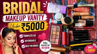 Affordable Bridal Makeup Vanity Under ₹5000 💄 Complete Makeup Kit for Brides &amp; Beginners