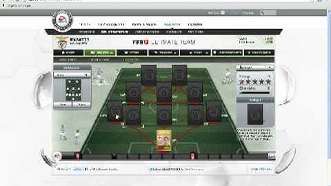 FIFA 13 ultimate team web app