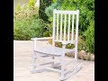Costway Rocking Chair Solid Wood Rocker Indoor Outdoor Porch Patio Furniture Costway Rocking Chair Solid Wood Rocker Indoor Outdoor Porch Patio Furniture