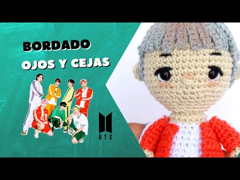 Como hacer el rostro de BTS Amigurumi | Ojos y Cejas 🥰💕 Edición de Colección a Crochet