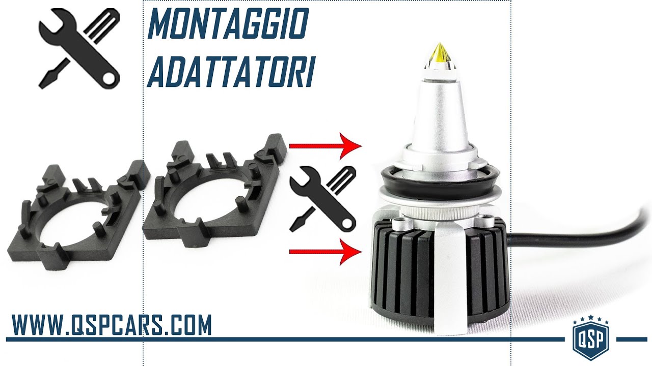 Coppia ADATTATORI KIT LED H7 per FIAT PUNTO 2 188 03-10 Supporto Portalampada