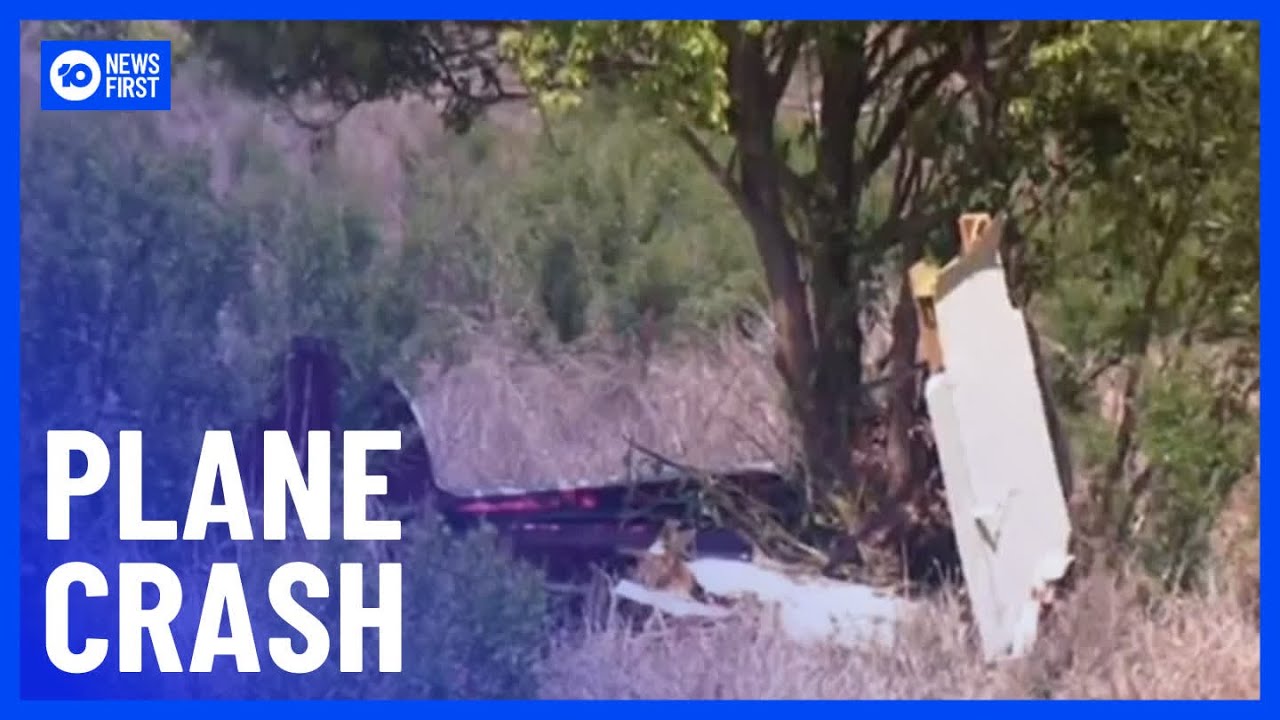 Pilot Makes Lucky Escape After Plane Crash | 10 News First - YouTube