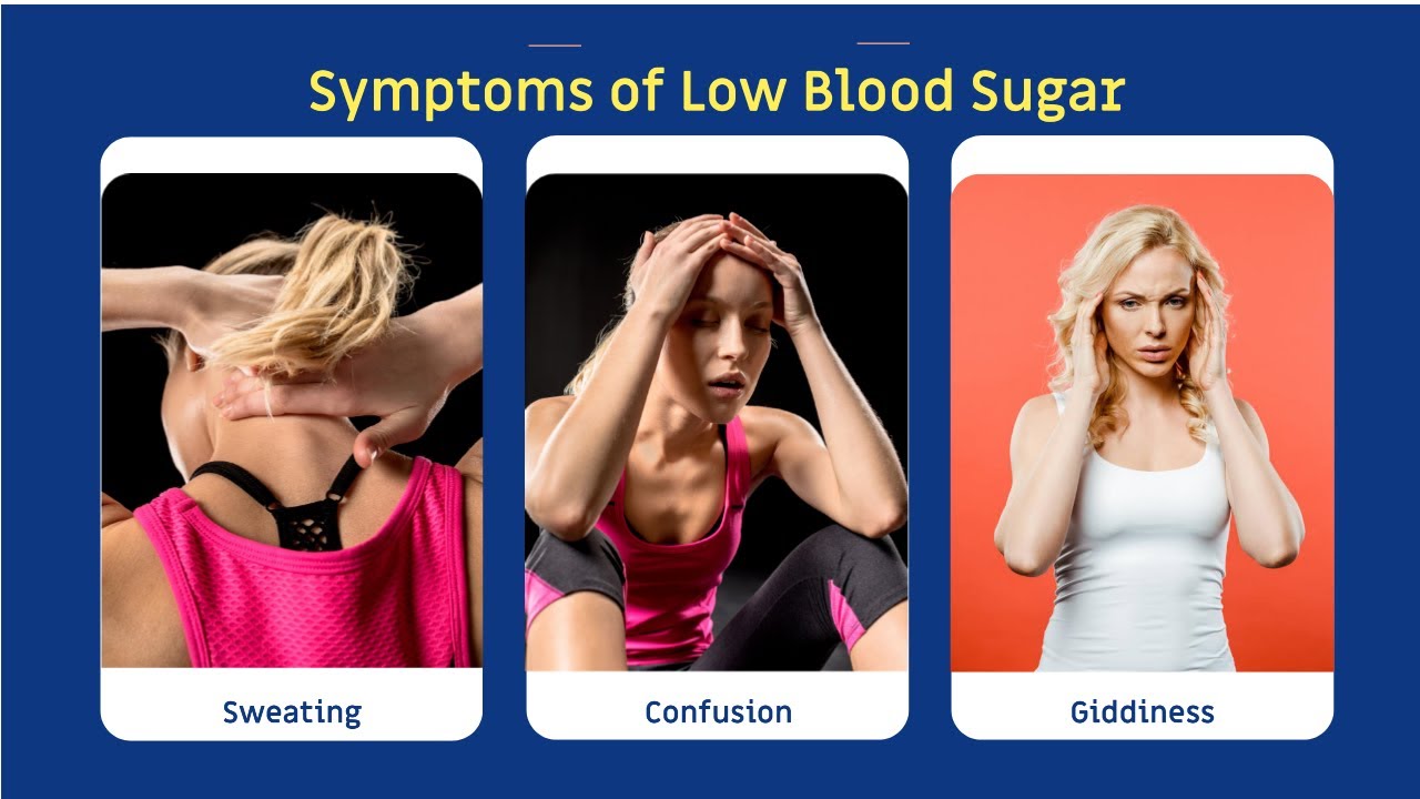 Signs and symptoms of low blood sugar Low blood glucose symptoms
