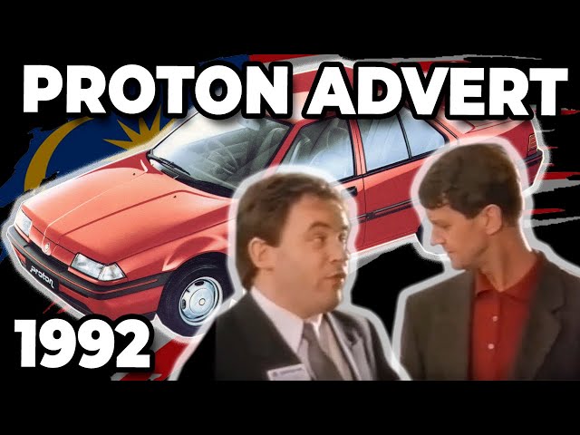 Proton Cars UK Vintage Advert (Circa 1992) - Old British Advert / Commercial - Proton Saga 1.3 / 1.5 class=