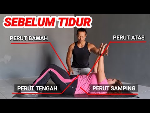 5 GERAKAN MELATIH PERUT SEBELUM TIDUR | BUAT YANG GEMUK