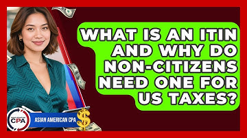 What Is An ITIN And Why Do Non-citizens Need One For US Taxes? - Asian American CPA
