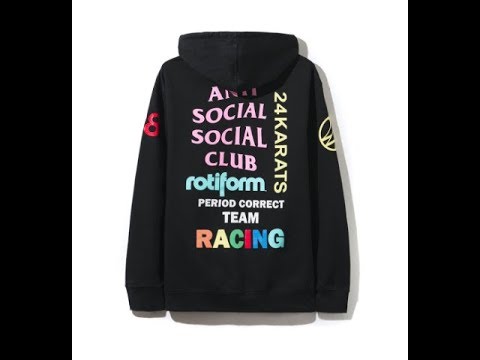 Anti Social Social Club x Race Team Hoodie Drop 3 31 2019!