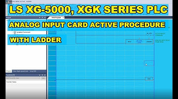 Analog Input Card Active Procedure | XG-5000 | XGK Series PLC | PLC Programming For Beginners
