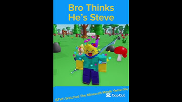 Bro Is Protagonist Noob Steve? #roblox #minecraft #noob #steve #funny #Robloxxminecraft