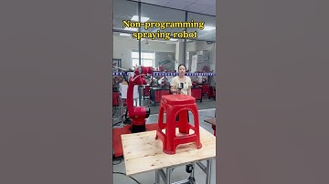 Spraying robot #automation #machine #industrialrobots #spray #robot