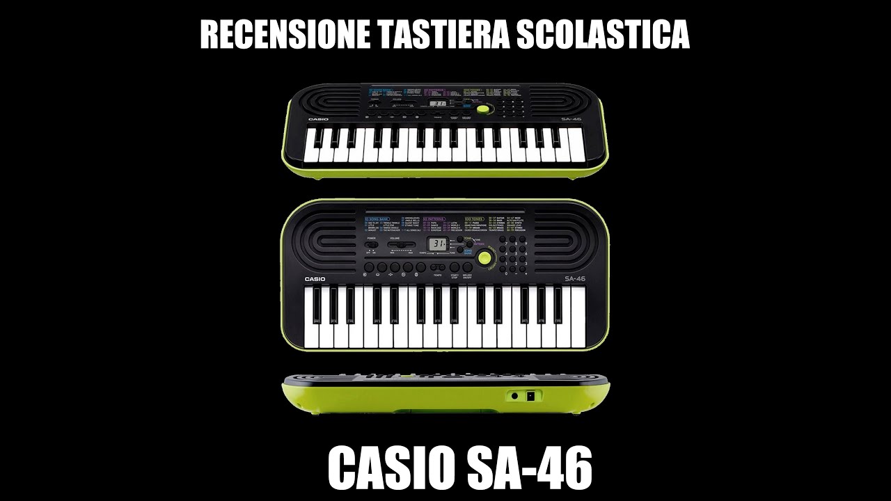 Casio Sa-46 Recensione/Tutorial Tastiera per uso scolastico - Scuole Medie  Educazione Musicale 