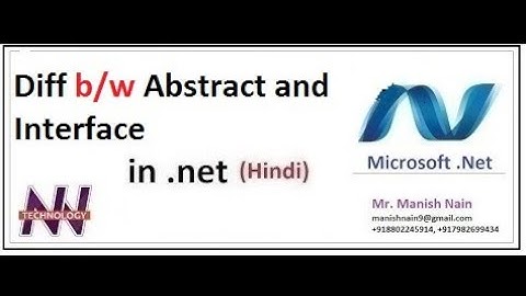 .Net tutorial in Hindi | Difference Between Abstract Class And Interface in c#
