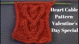 Cable Heart Knitting Pattern || Heart Sweater Knitting Pattern || Valentine's Day Special.