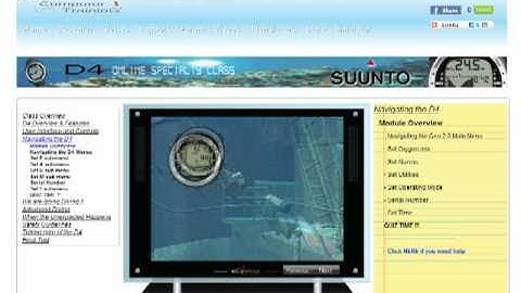 Suunto D4 dive computer - Online Class - m1S1