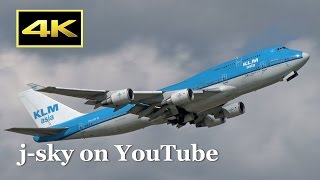 [4K] 1 Hour Plane Spotting at Narita Airport - fine day in summer,  jetliner and blue sky