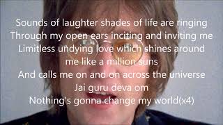 Video-Miniaturansicht von „Beatles Across the Universe with lyrics(Outtake)“