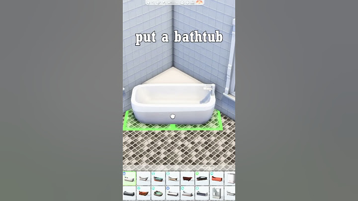 Tips and tricks for Bathroom (Bathub ideas) #sims4shorts #sims4ideas #sims4bathroom