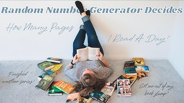 I Let A Random Number Generator Pick How Many Pages I Read A Day!