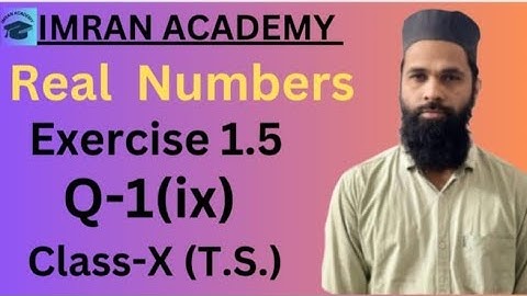 Real Numbers, Exercise 1.5, Q-1(ix), class 10, #ssc #green board #education