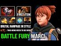 WTF 1st Item Battle Fury Marci is Overpower | Brutal Rampage Anime Style with 24Kills EZ Dota 2