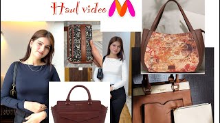 Myntra Haul Video/ Bag Haul video/ Office bags/ College Bags/ Bags Collection