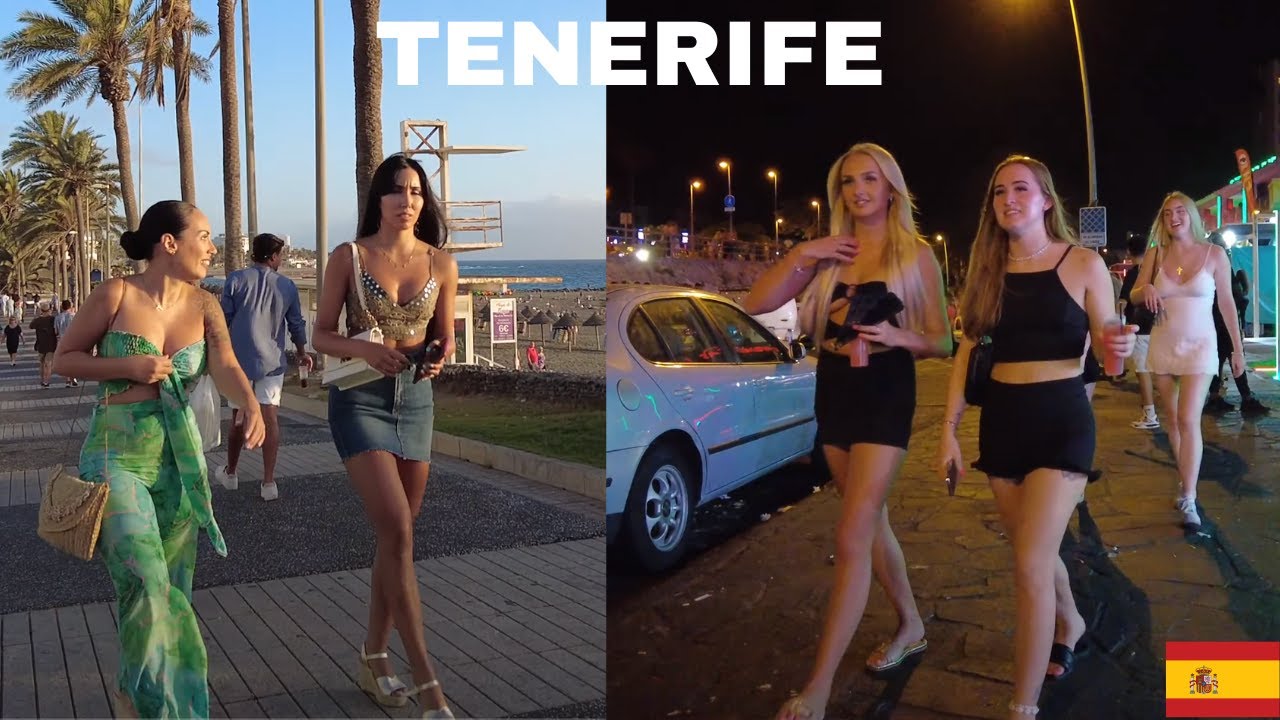 TENERIFE SPAIN HOT SUMMERS NIGHTLIFE WALK 2023 - YouTube