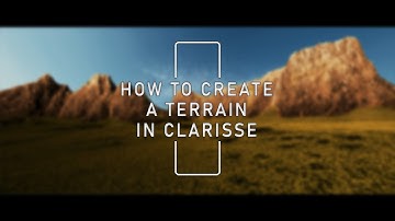 How to create a terrain in Clarisse