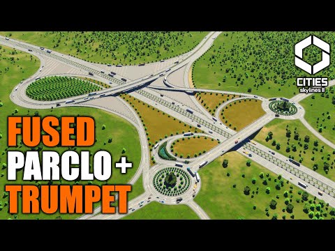 How to Create a 5-way Highway/Arterial Fused Interchange | Cities Skylines 2