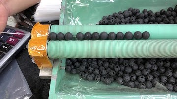 Stringing Beads in Factory