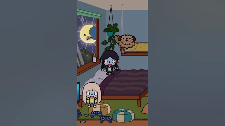 sleep together nightmare toca boca world #shorts #tocaboca #tocalifeworld