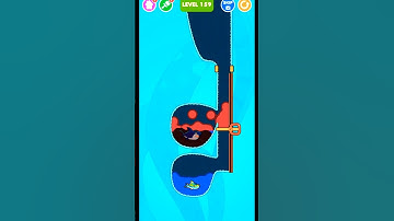 Save The Fish  / pull the pin / puzzle logic level 159  #savethefish #gaming #funny #drawing #shorts