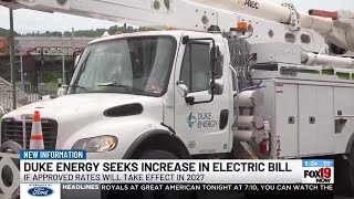 Duke energy seeks increase in electric bill