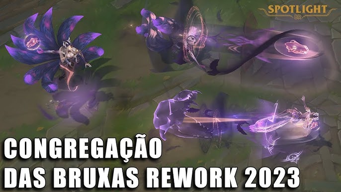 Novas Skins Coven para Ahri, LeBlanc Prestígio, Evelynn, Ashe, WW, Malphite  e Tristana Hextec no Lol 