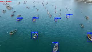 boat detection from aerial view using YOLOv3
