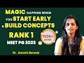  magic happens when you start early  build concepts  dr aarushi narwani rank 1 neetpg 2023