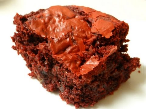 Red Velvet Fudge Brownies Using A Cake Mix With Cookingandcrafting-11-08-2015