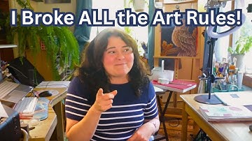 Using FORRBIDEN Art Supplies + Other Art Rules to Break