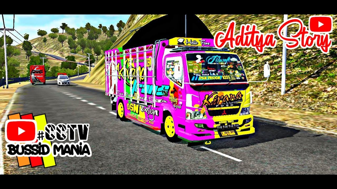 AKSI TRUK  CABE  Di Jalur EXTREME Mod  Bussid Canter v2 