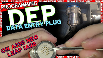 How to do DATA ENTRY PLUG PROGRAMMING OF AIRBUS A320 NEO ENGINE LEAP 126A DEP #a320 #a320neo