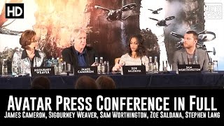 Avatar Press Conference  - James Cameron, Sigourney Weaver (2009)
