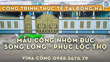 Vina Cổng hoàn thiện bàn giao mẫu cổng nhôm đúc biệt thự cho công trình tại Đồng Nai
