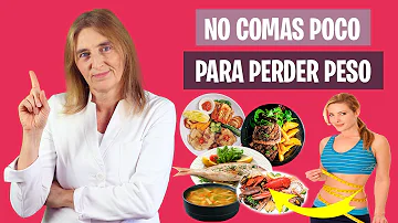 ¿Se puede adelgazar comiendo poco?