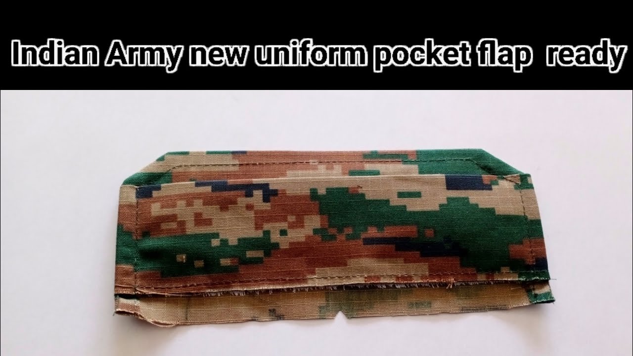 pocket flap Kaise ready karte hain new uniform ka Indian Army new