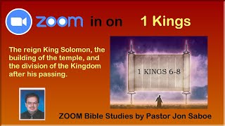 1 Kings 6-8: Solomon takes seven years to build the temple--and thirteen to build his palace.