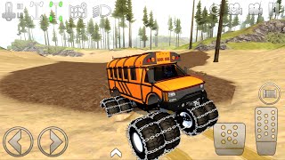 Extreme mud off_road on dirt School Bus - Offroad Outlaws suv game best Android Gameplay screenshot 5