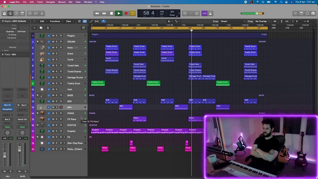 Making a SAINt JHN Type Beat from scratch