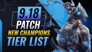 9.18 - BEST Champions Tier list - Teamfight Tactics Patch 9.18