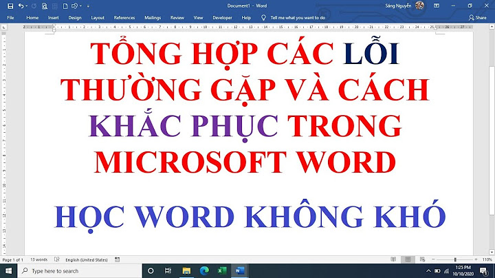 Cách khác phục lỗi thông thành thong trong word