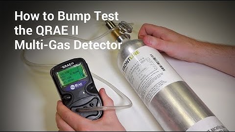 QRAE II Multi-gas Detector - How to Perform a Bump Test
