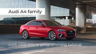 A4 Family | Curb View Mirror Programming Tutorial